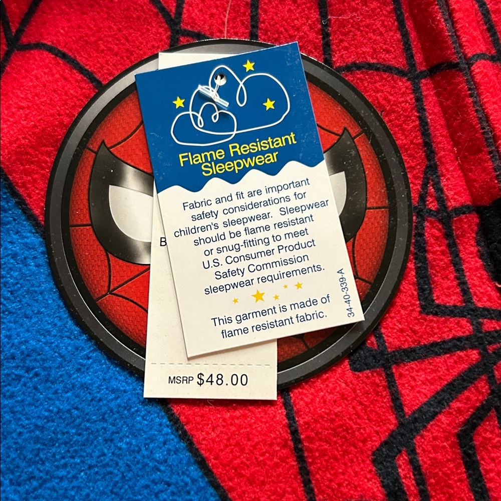 Marvel Spider-Man Boys/Unisex Blanket Sleeper One Piece Zipper NWT 8 Never Worn - Picture 12 of 16